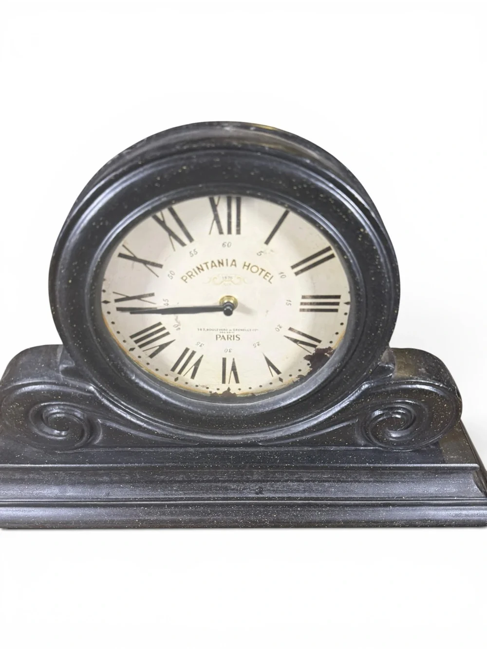 Black Mantel Clock - Vintage-Style Home Wall Decor